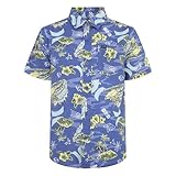 Hurley Printed Stretch Woven Top, Shoreline, Medium