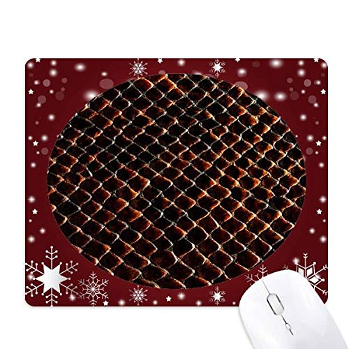 Tapis de souris peau de serpent noir foncé anti-fatigue pour l'hiver
