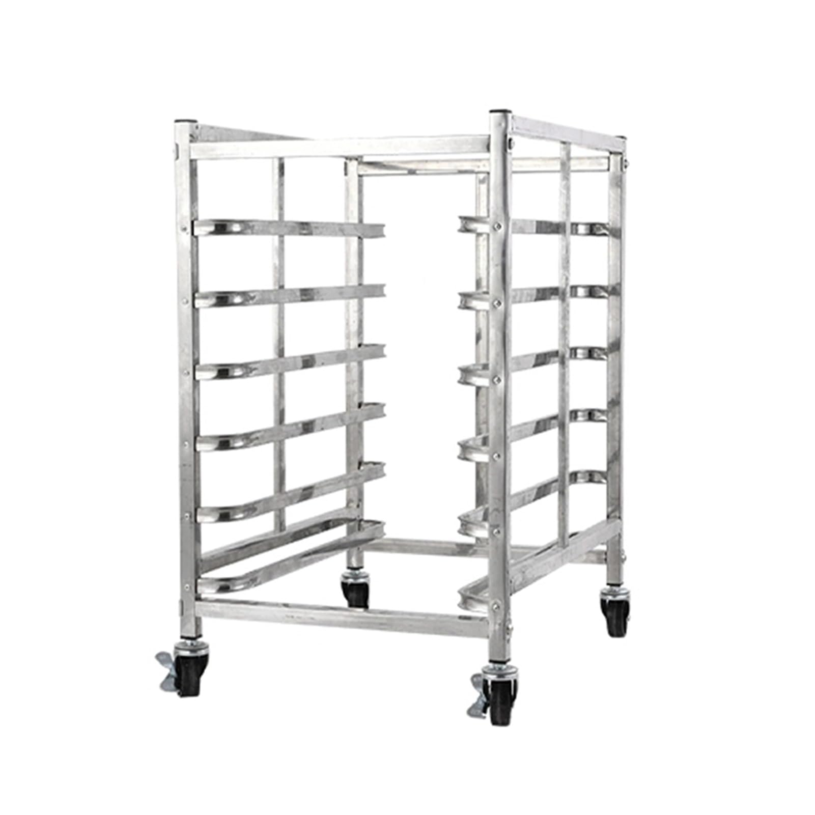 Rejilla para Pan de Cocina Resistente de 6 Niveles con Ruedas: una solución rápida y Sencilla para Hornear en panaderías, restaurantes y Catering (77 x 45,5 x 60 cm)