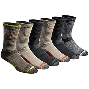 Eddie Bauer Calcetines deportivos Dura Dri Moisture Control de 6 pares para hombre