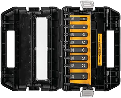 DEWALT Impact Socket Set, 10-piece Mechanic Tool Set, SAE, 3/8-Inch Drive (DW22838)