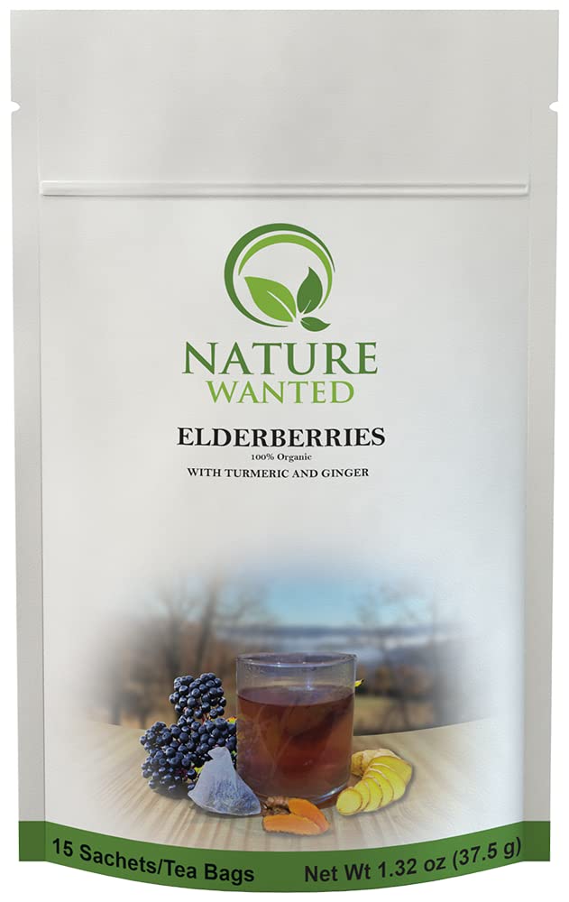 Elderberry Turmeric Ginger Tea - Made in USA