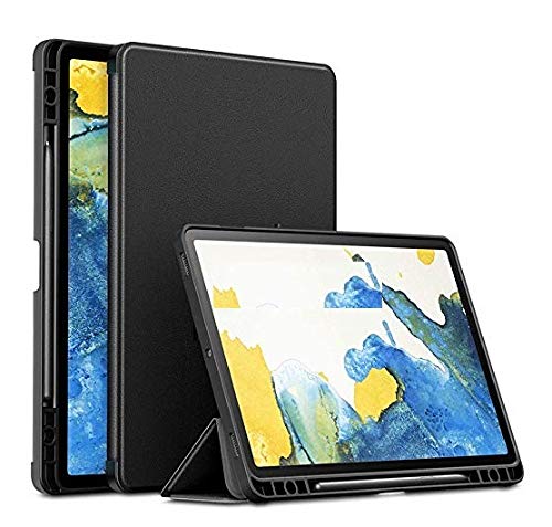 realtech premium series leather smart Flip Cover case cover with pen holder for samsung galaxy tab s7+ / s7 plus 12.4 inch 2020, sm-t970 / sm-t976b - black (2020 modal) (B08J4DRCXM) Amazon Price History, Amazon Price Tracker