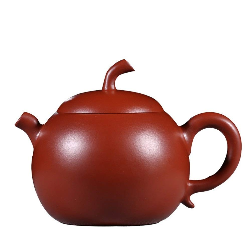 Mobile phone display Original Mine Total Handmade Dahongpao Teapot A P P L E Teapot Fan Zehong (color : Big red pouch)