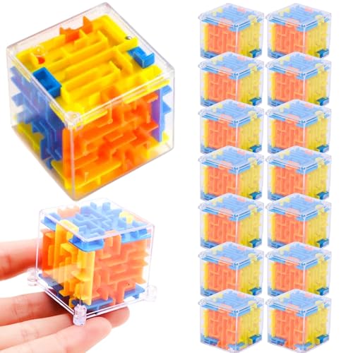 merrytime ミニキューブ 立体迷路 立体パズル キーホルダー オモチャ 景品 縁日 イベント 祭り パーティーグッズ お祭り 昔懐かしい レトロ 大量 オマケ 子供が喜ぶ 15個セット