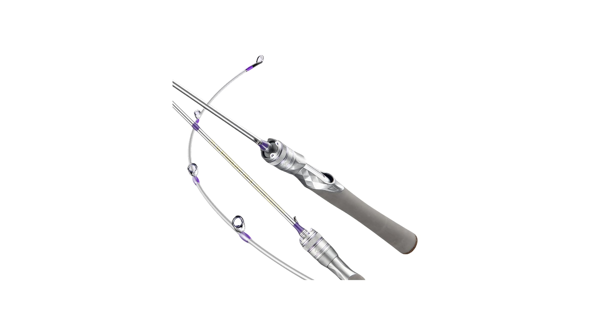 Amazon | YOXIXI バスロッド F調子 UL/L パープル&シルバー 軽量