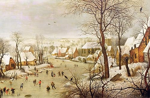 Tableau Piège à oiseaux de Pieter Brueghel le Jeune impression d'art mural 60x90cm