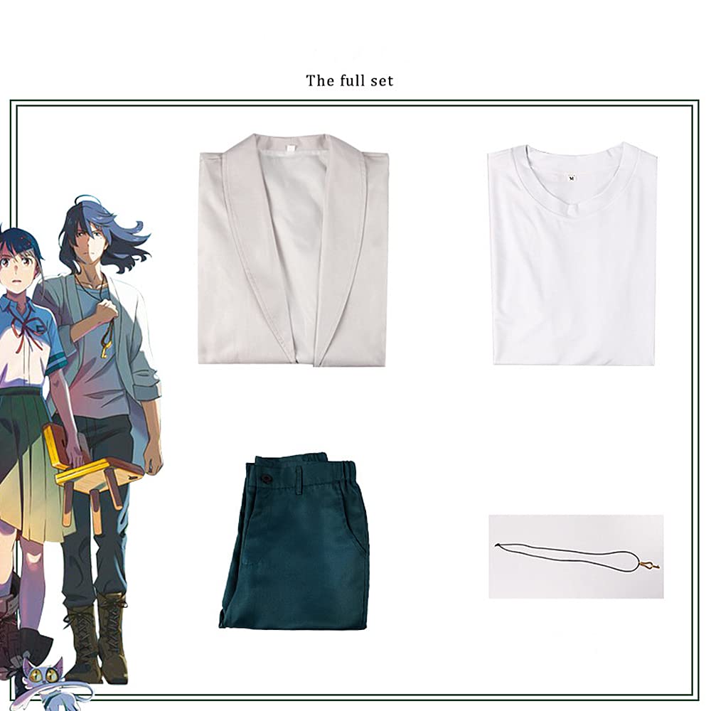 Charous Anime Movie Suzume Cosplay Munakata Sota Kostüm, Unisex, Uniform, Anzug für Festivals, Aufführungen und Cosplay