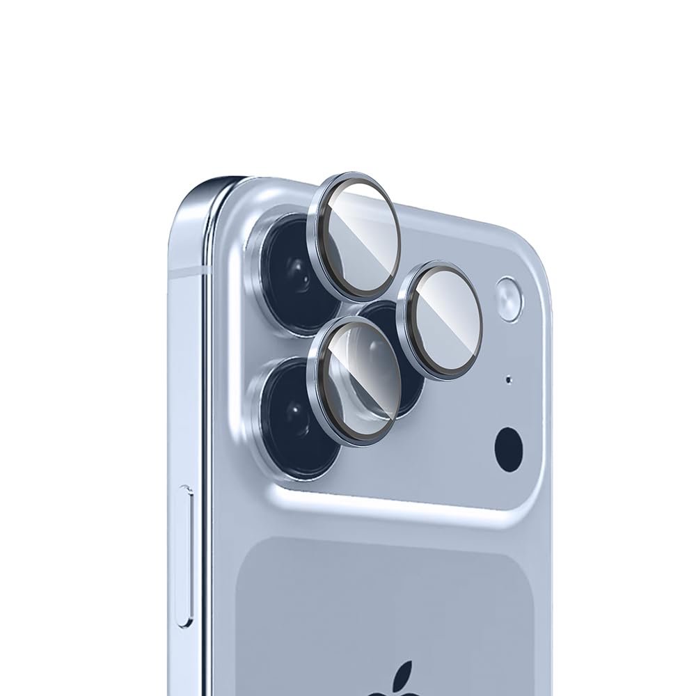 Zore Apple iPhone 17 Pro ve 17 Pro Max Zore Mikro Kamera Lens Koruyucu Lacivert