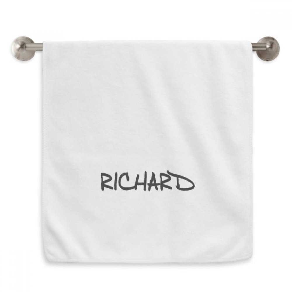 Serviette débarbouillette Richard blanche pour vos moments de détente et de sport
