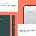 YATWIN Silicone Back Case for Samsung Galaxy S25 Plus, Soft-Touch Phone Back Cover for Samsung Galaxy S25 Plus - Dark Green gallery image