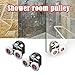 BE-TOOL Shower Door Roller Wheels Set Adjustable Up and Down Quiet Shower Door Pulley Replacement Glass Door Wheel Quiet Shower,2Pieces