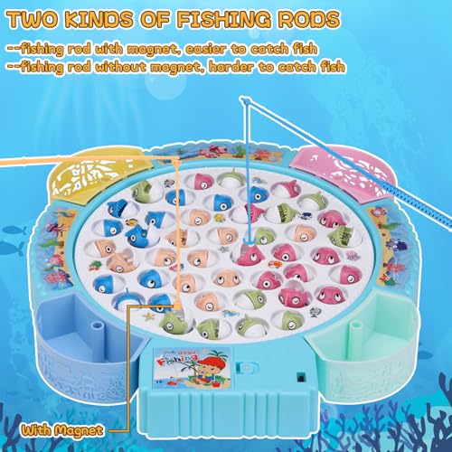 Juego de Pesca Magnético Pakoo con Música y 45 Piezas miniatura 5