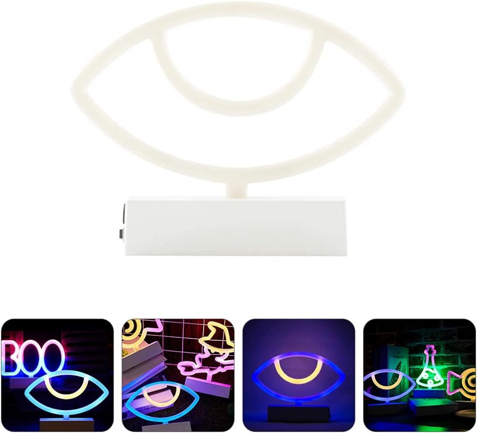 Uonlytech Halloween Neon Light Led Night Lamp Creative Neon Decoration Table Lamp USB or Battery Powered 8.85X6.69 Inch for Party Home Wall Decor