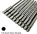 10 Pieces Torx Security Head Screwdriver Drill Set T6 T7 T8 T10 T15 T20 T25 T27 T30 T40 Torx Bits 1/4 Inch Magnetic Hex Shank 4 Inch Length S2 Steel Tamper Proof Star Screwdriver Bits Tools