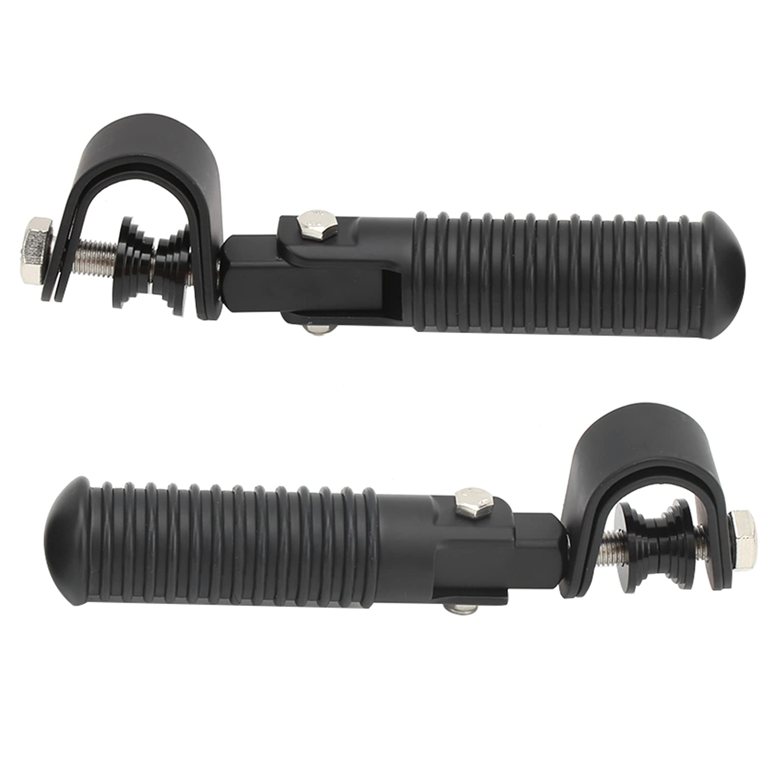 Estriberas de Motocicleta de 7-1 / 2 Pulgadas, Resistentes a la Corrosión para Motocicleta con Protectores de Barra de Choque de Motor de Carretera de 25 Mm / 1 Pulgada Pedales/reposapiés y accesorios