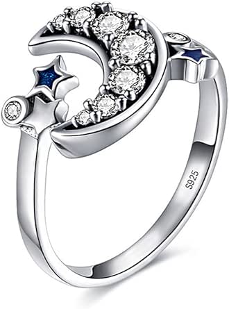 Grosse Bague Argent Bague Réglable En Argent 925 Avec Marguerite Peinte à La Main Bague Femme Ouverte