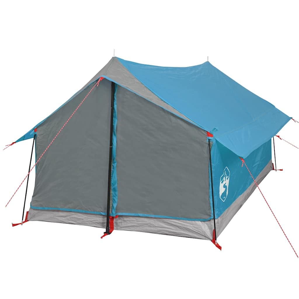 Campingzelt für 2 Personen, wasserdicht, grün, aus Polyester mit PU-Beschichtung, versiegelte Nähte und robuste Bodenplane, um den Innenraum trocken zu halten, Netzwände