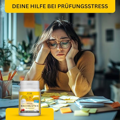 Lemon Pharma Original Bachblüten Kaugummi Notfall Nr. 39, 2 x 60 g, Vegan und Zuckerfrei