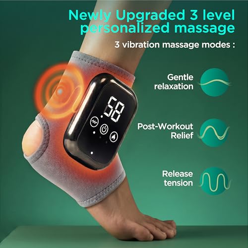 Image of Foot and Ankle Massager with Heat and Compression, 3 Modes