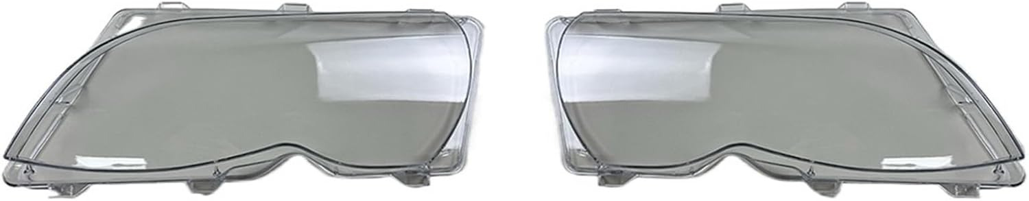 Head light Shell Cover Lens Compatible for BMW 3 Series E46 316i 318i 320i 325i 328i 330i 2002-2004 Car Front Transparent Glass Shell
