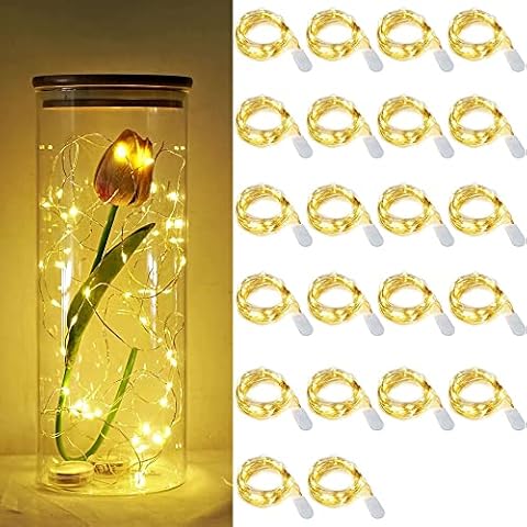 22 Piezas Cadena de Luces con Pilas Cover