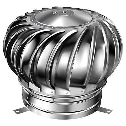Turbina eólica en acero inoxidable anticorrosivo de 12 pulgadas para tejados residenciales 2