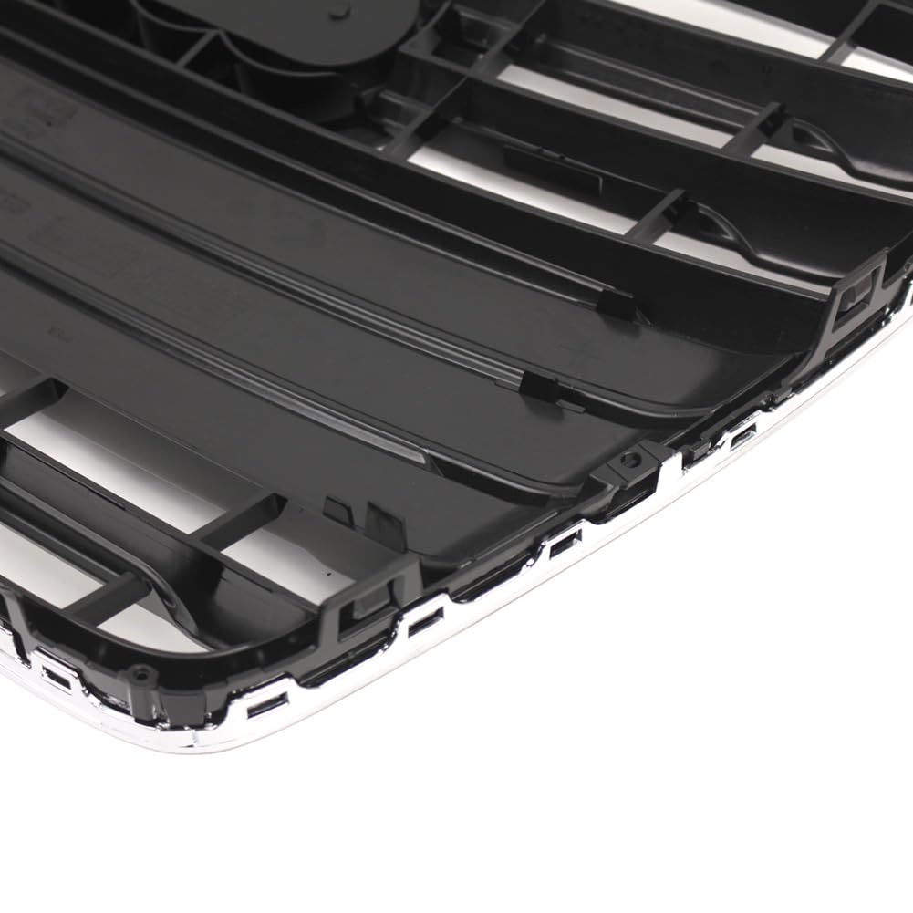 Bacar Kühlergrill mit horizontalen Lamellen, Chromrahmen mit glänzend schwarzen Lamellen aus ABS Für A5 S5 B8.5 2013 2014 2015 2016 8T0853651K, 8T0853651P