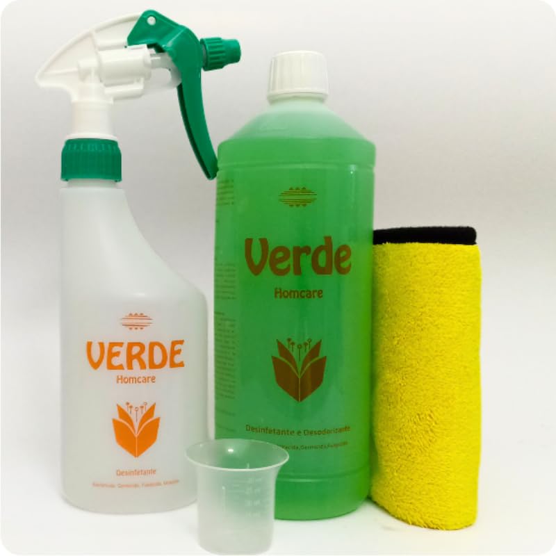 Desinfectante Limpiahogar Concentrado Verde Homcare - Limpiador desinfectante multiusos sin lejía - Elimina gérmenes y bacterias