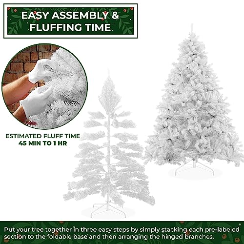 Casafield6ftwhitespruceartificialholidaychristmastreewithsturdymetalstand Urban Country Home Decor Casafield 6ft white spruce artificial holiday christmas tree with sturdy metal stand urban country home decor