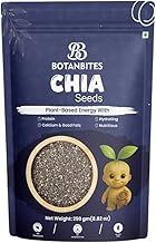 BOTANBITES Premium Raw Chia Seeds | Natural Protein & Fibre-Rich Superfood | Keto Friendly Snack for Fat Loss, Heart Health & Immunity | Rich in Omega-3, Zinc & Antioxidants, 250g
