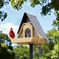 PerchMe® Smart Bird Feeder with Camera,2K HD Solar Powered,Bamboo Birdhouse Camera with Metal Roof,AI Recognition, Includes SD Card, Real-time Notification, Ideal Gift for Bird Lovers