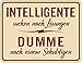 Produktbild Deko Blechschild für das Büro - Dumme suchen nach Schuldigen