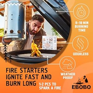 240 pcs Fire Starter Squares for Fireplace, Wood Stove, Campfires, Grill, Fire Pit, Smoker, BBQ - Odorless Charcoal Starter Sticks, Natural Firestarter Cubes for Indoor and Outdoor 240 pcs Fire Starter Squares for Fireplace Wood Stove Campfires Grill Fire Pit Smoker BBQ Odorless Charcoal Starter Sticks Natural Firestarter Cubes for Indoor and Outdoor