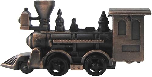 Miniatura 2 de Treasure Gurus Die Cast Modelo Locomotora Sacapuntas Diecast Steam Engine Train Railfan Gift
