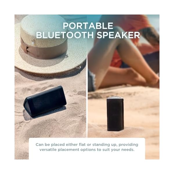 OontZ Angle 3 Bluetooth 5.4 Speaker, up to 100 ft Wireless Range, up to 24 Hrs Playtime, Portable Small Speaker for iPhone, Android Phones, Crystal Clear Sound, IPX5 Portable Bluetooth Speaker, Black - Image 6