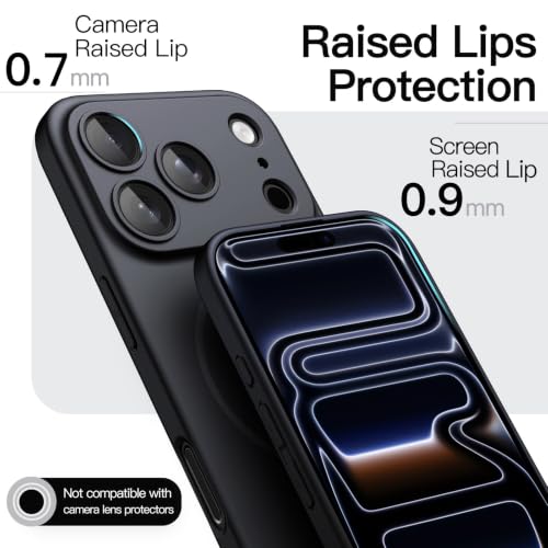 Image of JETech Magnetic Slim Cover Case for iPhone New Pro, Black