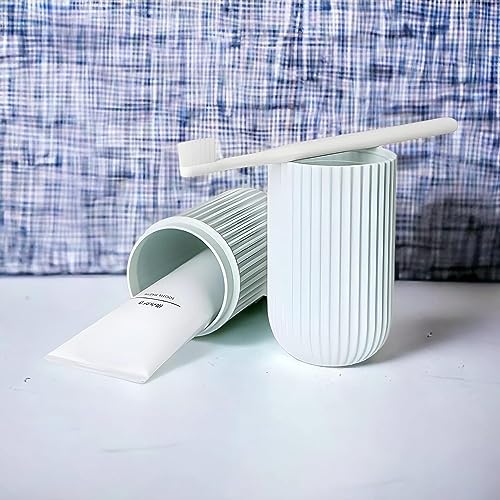Image of RIOMAX Portable Plastic Toothbrush Holder for Bathroom (Pack of 1, Multicolor)