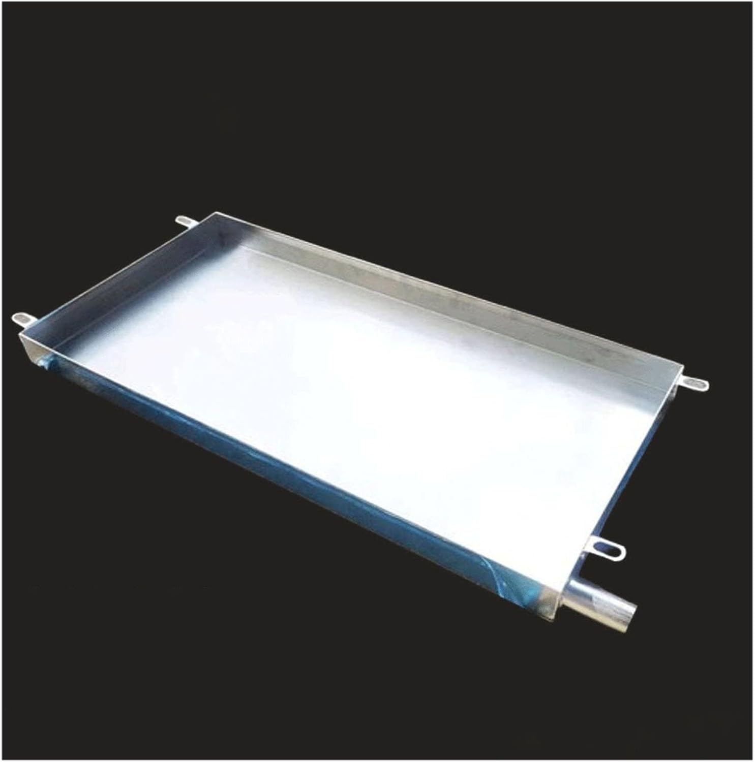 201 Stainless Steel AC Drip Pan, condensate Drain Pans, Indoor Outdoor Unit Water Collecting and Drainage Drip Tray Kit, Fits Most Airs Conditioners(80x45x4cm/31.4x18x1.5in)