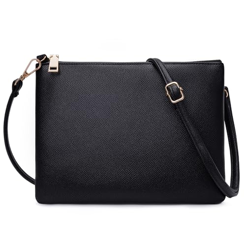Small Crossbody Bags for Women Trendy Clutch Purse PU Leather Shoulder Bags with Adjustable Strap