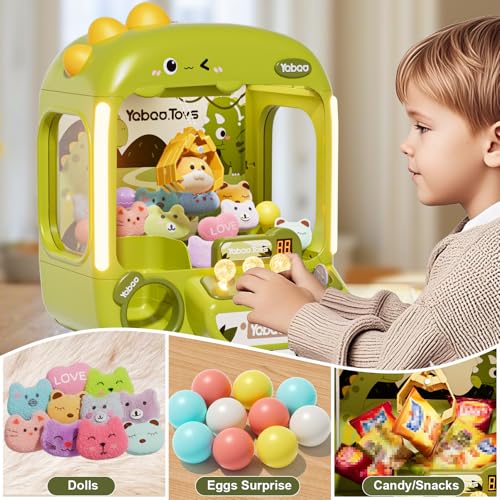 image for Vanvimen 64 PCS Large Claw Machine for Kids Dinosaur,Vending Machine T
