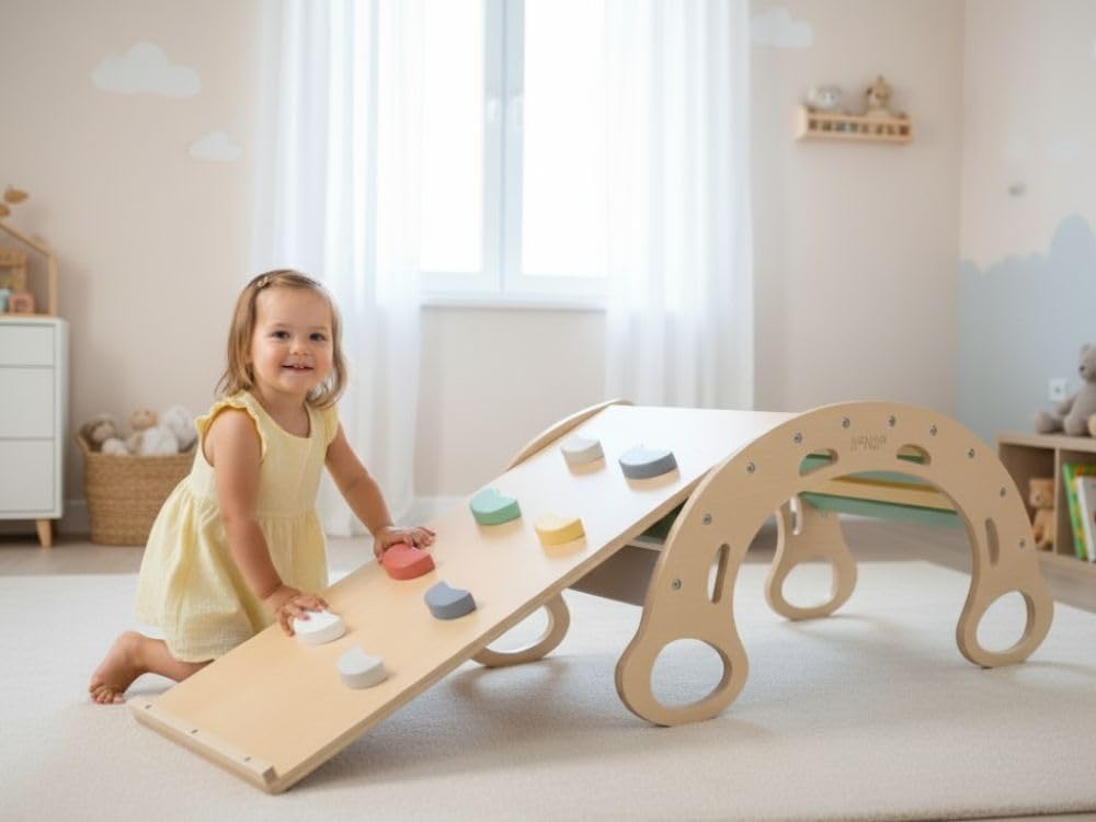 Balans ścienny Montessori Pro 5w1 Fresh z deską