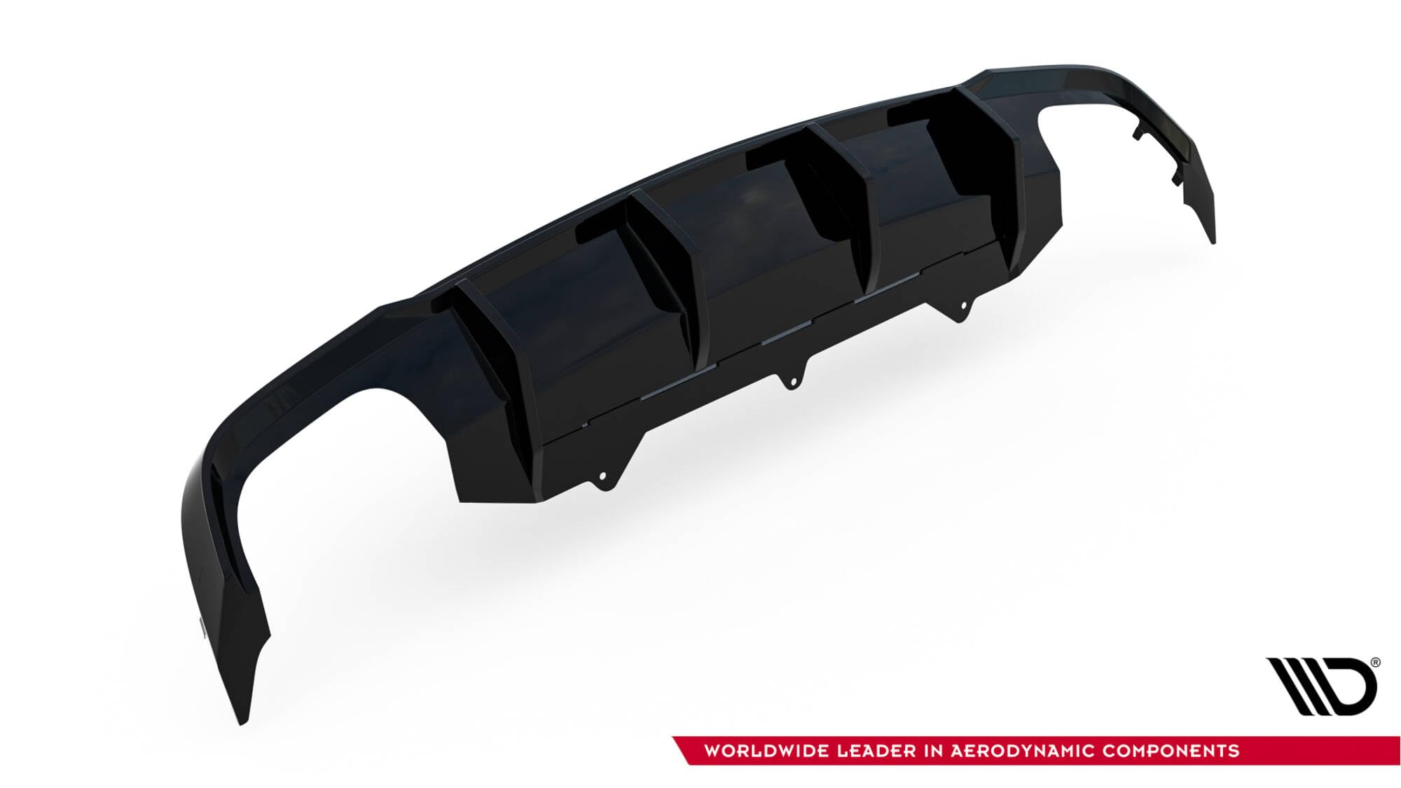 Maxton Design Heckdiffusor V.2 für Audi A6-Sline / S6 / A6 Limousine/Avant C7 Facelift (2014-2017) Hochglanz schwarz