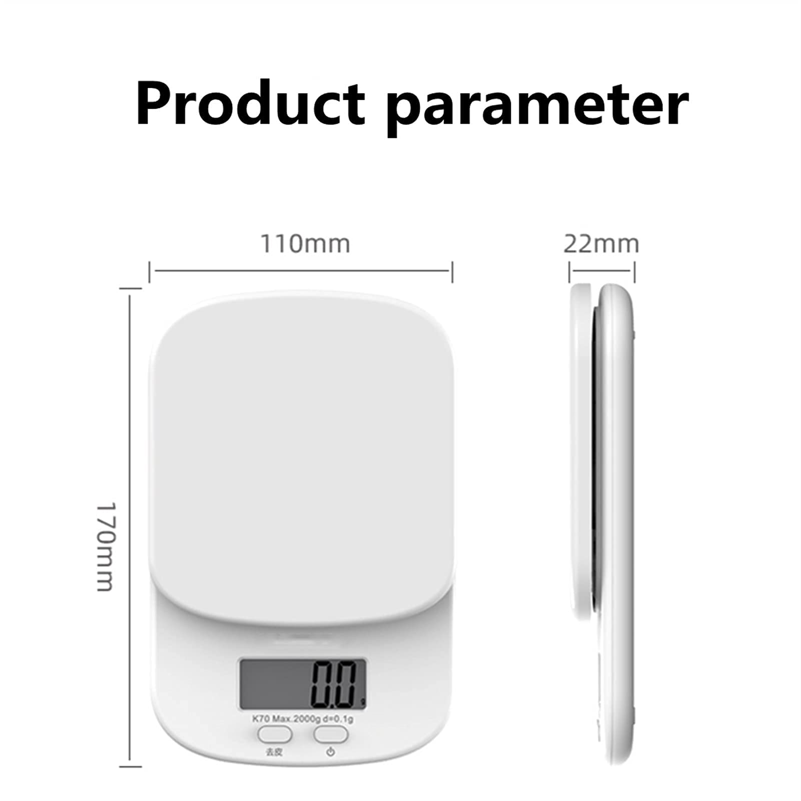 Básculas de Cocina Básculas de Cocina Báscula electrónica de precisión Precisión 0,1 g Mini báscula para Hornear Pasteles Básculas de Cocina para el hogar
