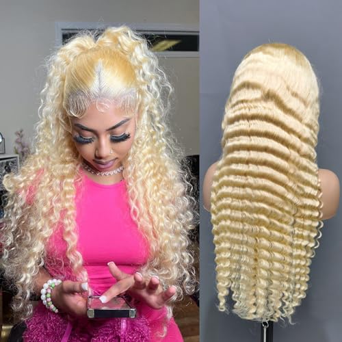 IQOMOQ 30 Inch 613 13x6 Lace Front Wig Human Hair