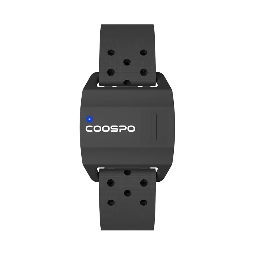 Brassard Cardio COOSPO Bluetooth/ANT+ - Optique, IP67 | Compatible Garmin, Wahoo, Zwift