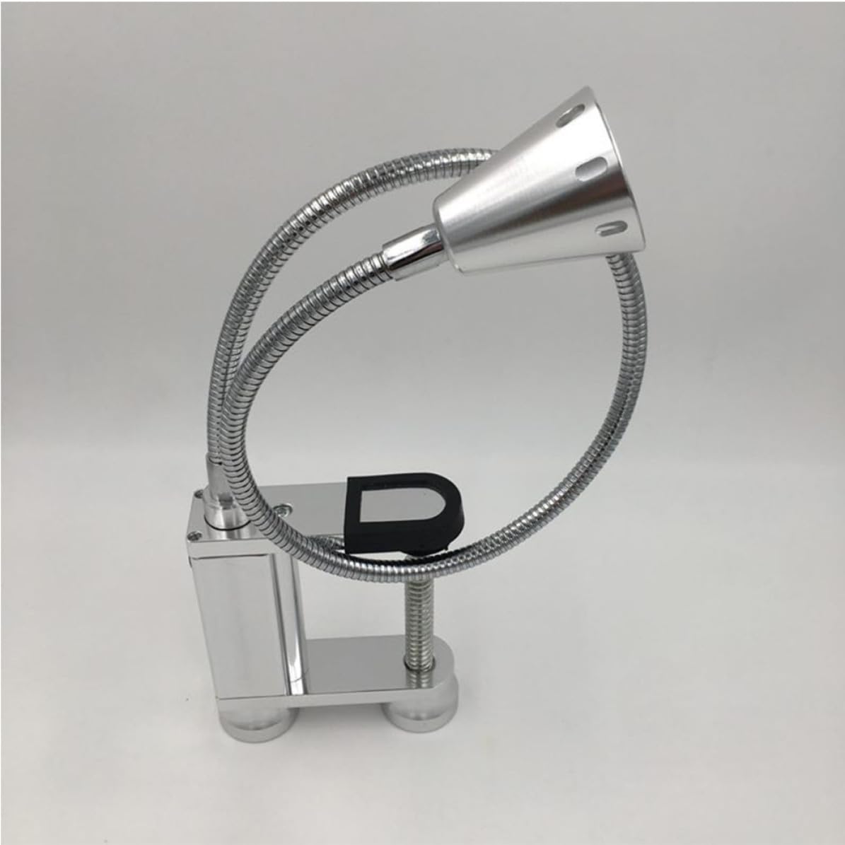 Lampada Barbecue LED Esterno Flessibile in Lega di Alluminio Argento | Base Magnetica, Resistente al Calore, Portatile, Illuminazione per Griglia e Uso All’aperto