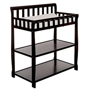 Dream On Me Ashton Changing Table, Black , 34x20x40 Inch (Pack of 1)
