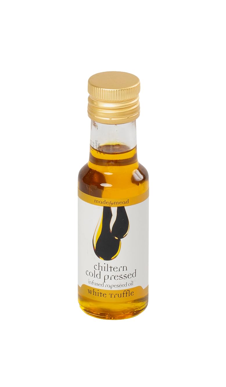 Chiltern Cold Pressed Truffle Infused Rapeseed Oil – 100ml – Award-Winning British Oil with White Truffle Flavour – Perfect for Roasts, Pastas, Fries & Risottos – Luxurious Finish