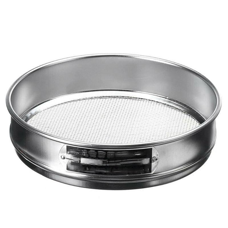 SEIWEI 35cm 24#, Gardening Sieve for Soil and Stones, Heavy Duty Garden Riddle with Mesh, Ideal for Sifting Compost, Soil, and Seeds, Metal Garden Tool